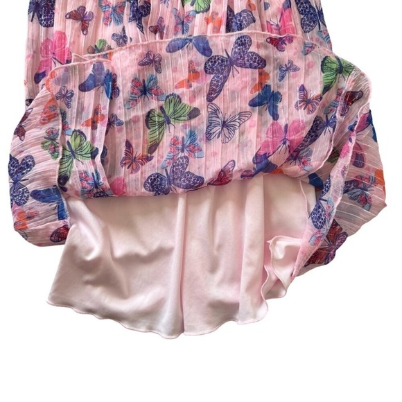 Rare Editions Sleeveless Butterfly Maxi Dress Girls Size 6X - Picture 4 of 6